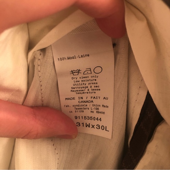 Todd Snyder Italian Sutton Wool Trousers in Brown-Olive plaid (30x31) - Picture 6 of 6